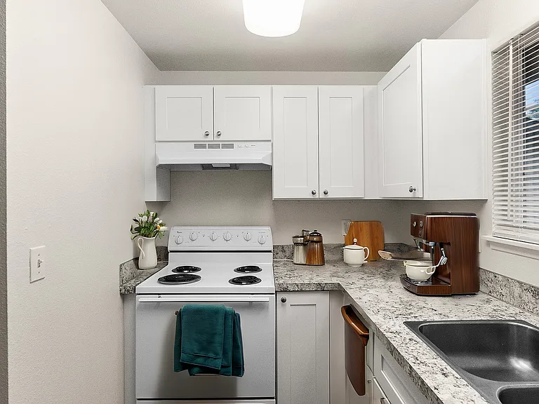Experience the elegance of this chic and contemporary kitchen, designed for modern living.