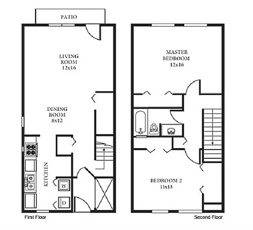 Floor plan 2 Bedroom