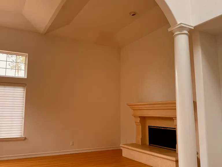 Living room with gas fireplace