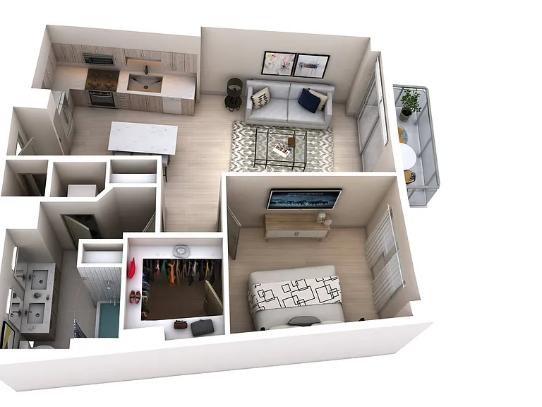 One Bedroom One Bath (827) One Bedroom One Bath (827)