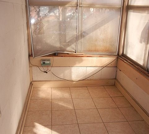 Enclosed front porch