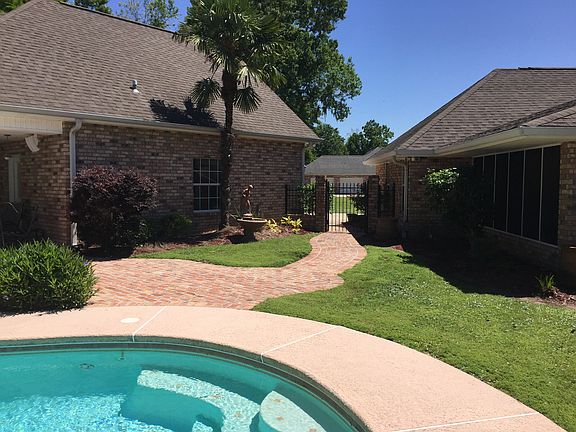 Brick Walkway Gated Access