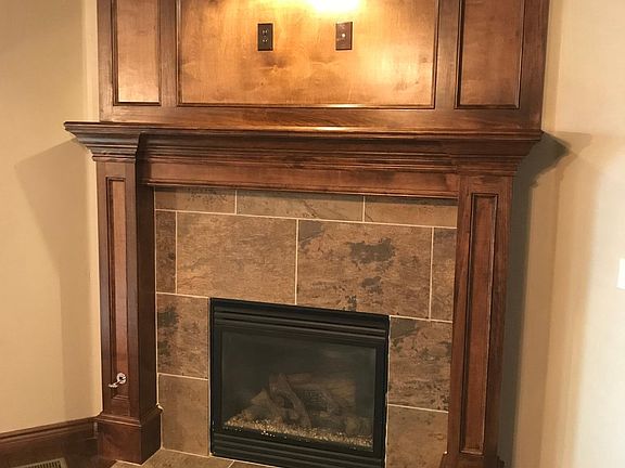 fireplace in living room