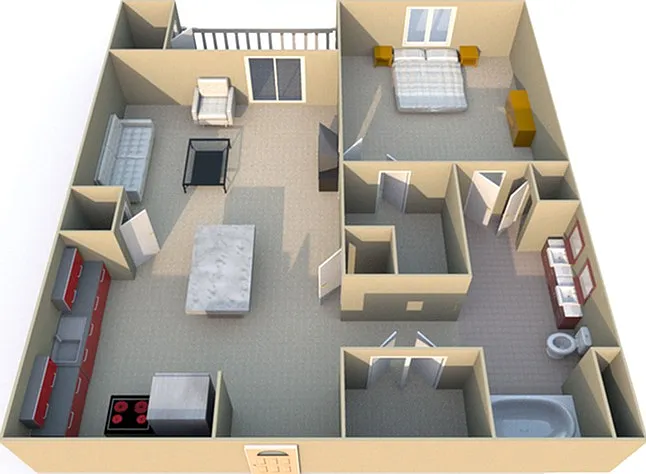 1 Bedroom Floorplan 1 Bedroom Floorplan