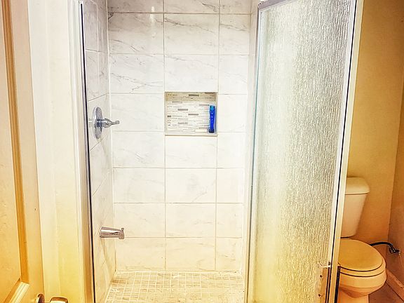 Basement bath shower