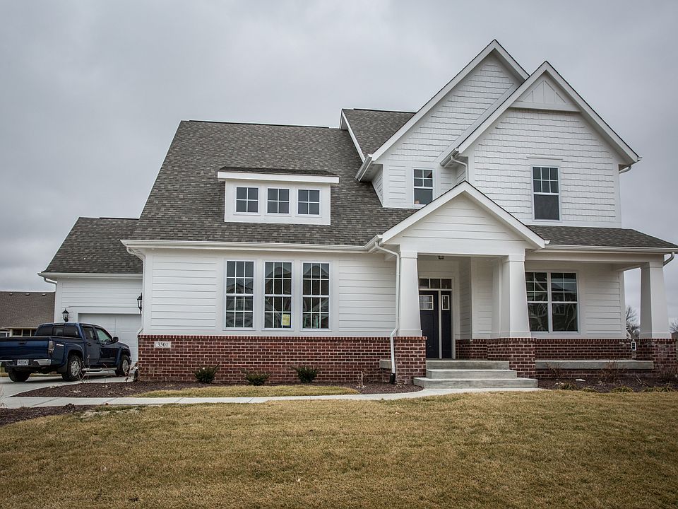 Craftsman style with 3-car carriage garage
