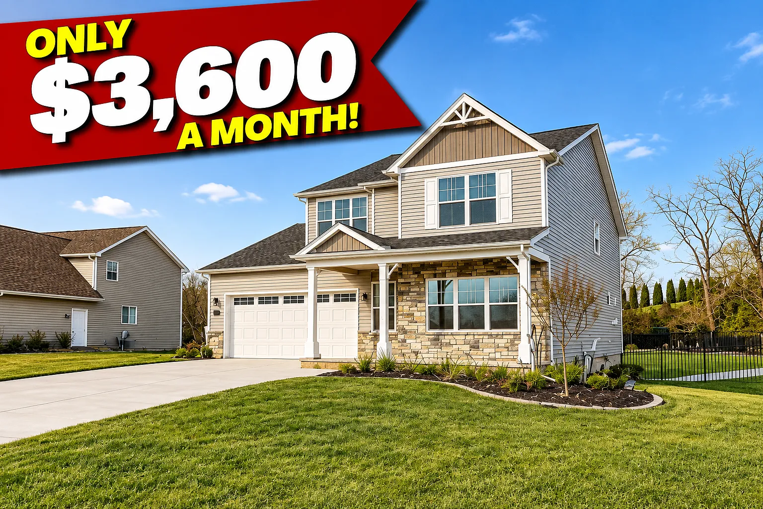 3 bed, 3.5 bath, 3600 sqft, $3,600 — Photo 1