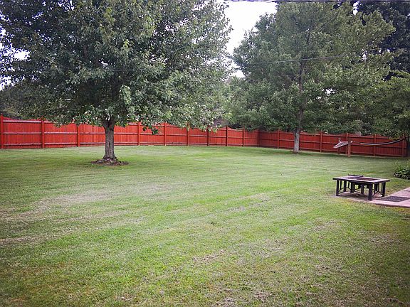 Back yard with privacy fence