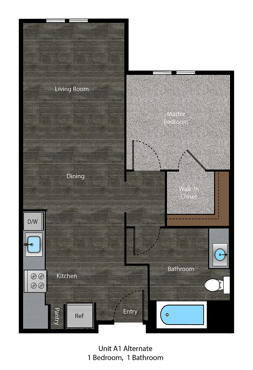 Floor plan 1 Bedroom