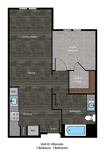 Floor plan 1 Bedroom