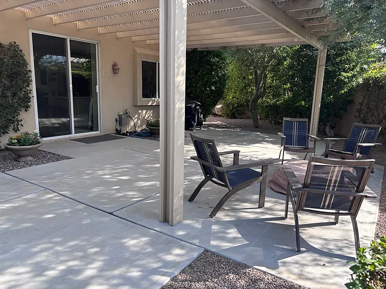 back patio area