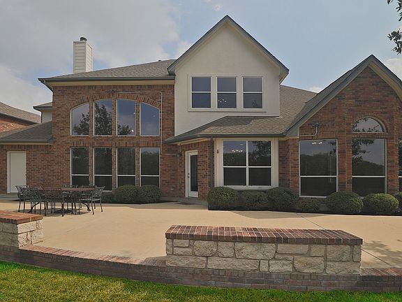 Rear view with large patio