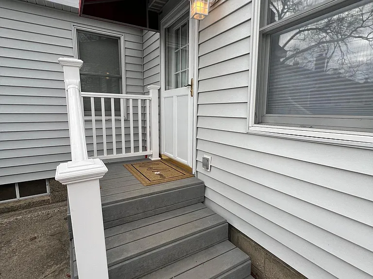 Side entrance.