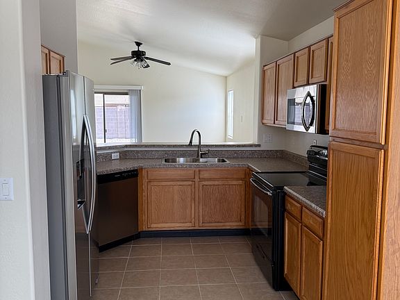 Kitchen looking into the living room