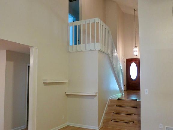 View of the front door from social area