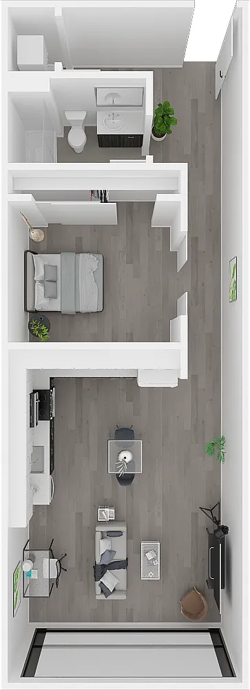 Floor plan 1X1