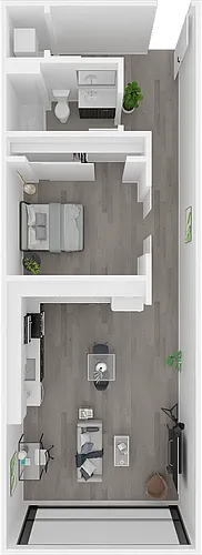 Floor plan 1X1