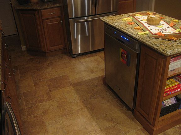 Custom SS Dishwasher Center Island with Bookcase