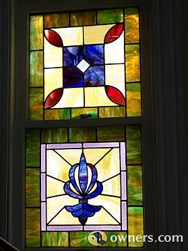 Original stain glass window