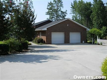 driveway entering a two car garage
