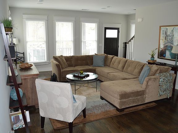 Spacious living room with open floorplan