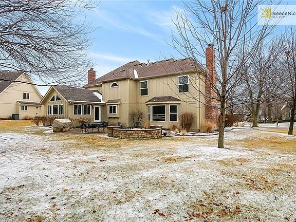Rear view showing the Great Room addition on the far left