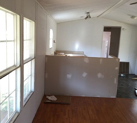 Living room to kitchen during last remodel