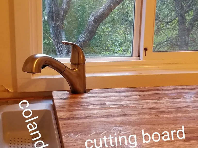 Custom cutting board and Colander