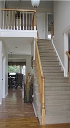 Entry foyer and stairs