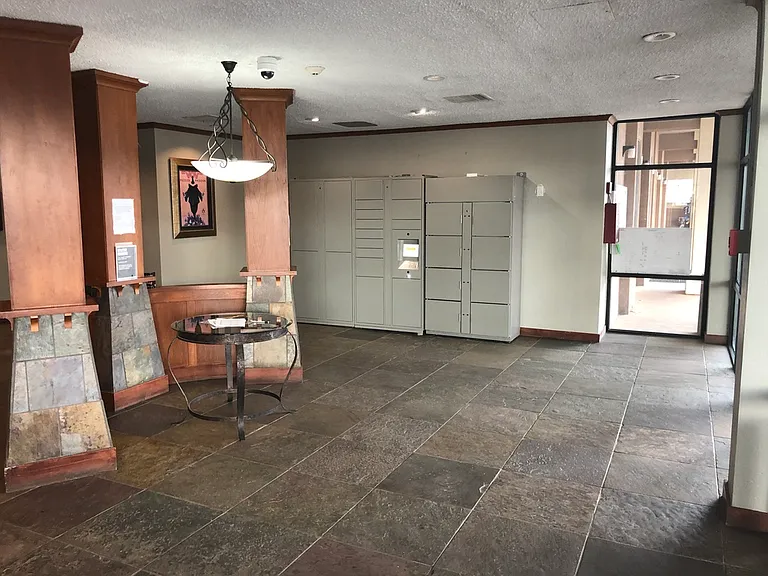 Ground floor lobby entrance and package locker