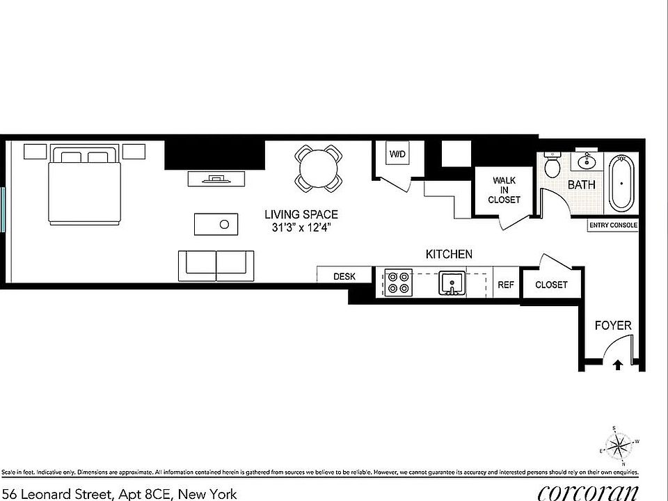 2nd image of 56 Leonard St APT 8CE