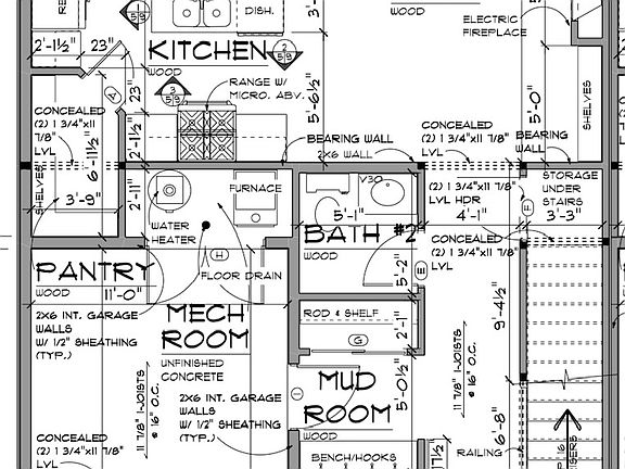 Each Unit Main Level Plan