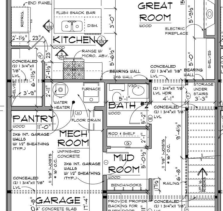 Each Unit Main Level Plan