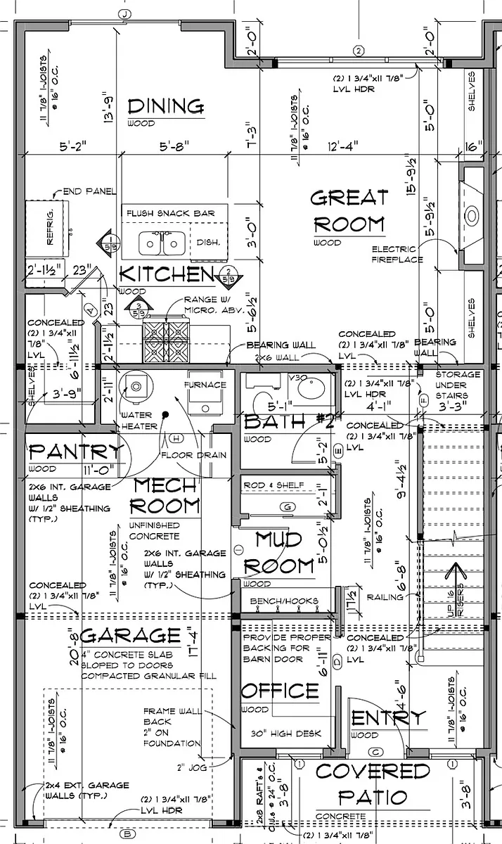 Each Unit Main Level Plan - 477 Pine Rd #1