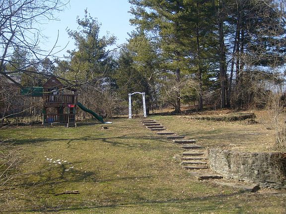 Large Backyard with Playset