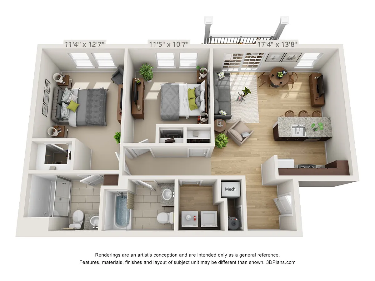 Floor plan 203