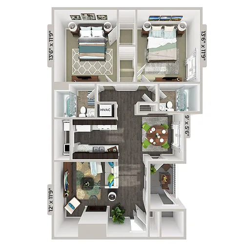 Floor plan 2X2