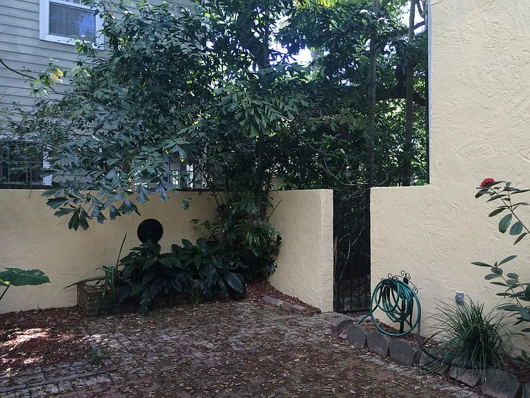 Side court yard