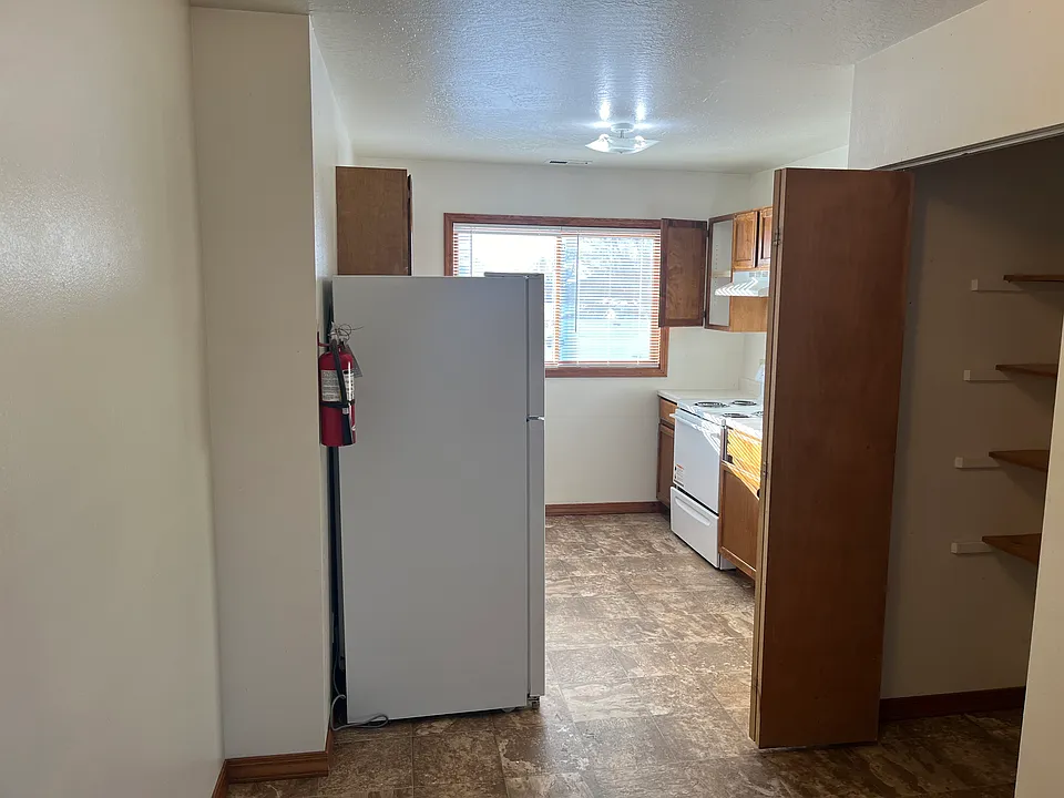 Room for a casual eating space and a big pantry closet