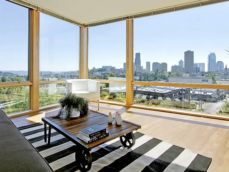 Living Room with Floor-to-Ceiling Windows