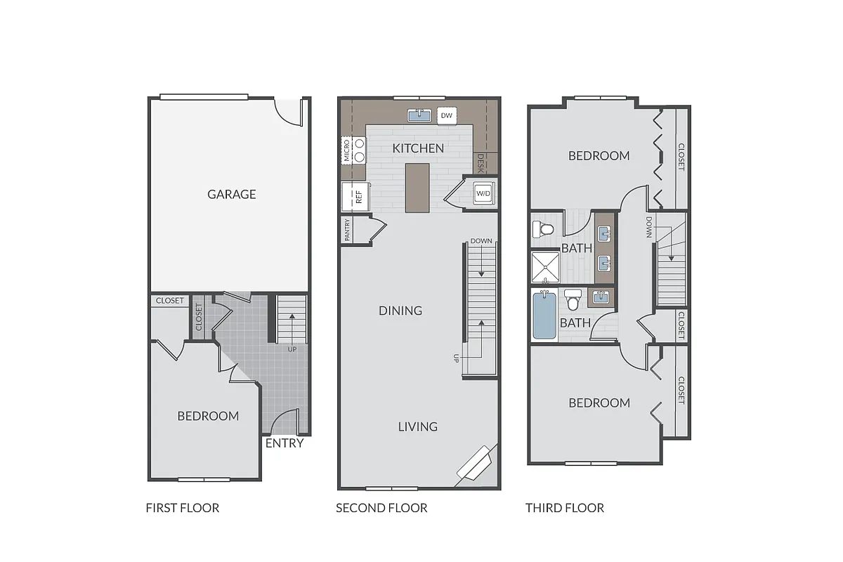 Floor plan Juniper Townhome