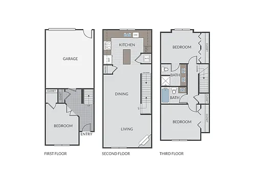 Floor plan Juniper Townhome