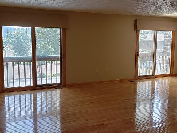 Living room with two sliding doors