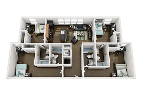 Floor plan 4BR/4BA