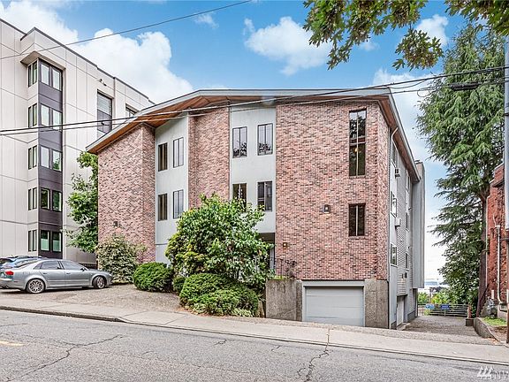 Classic Seattle brick exterior.