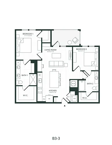Floor plan B33