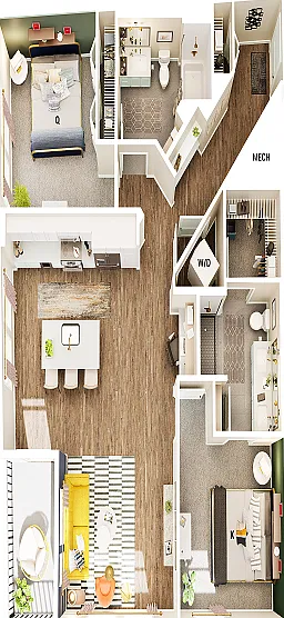 B4 floor plan Broadstone Centennial