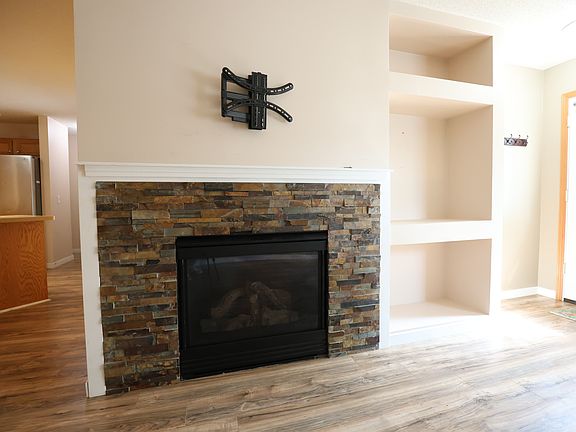 Cozy gas fireplace in the living room