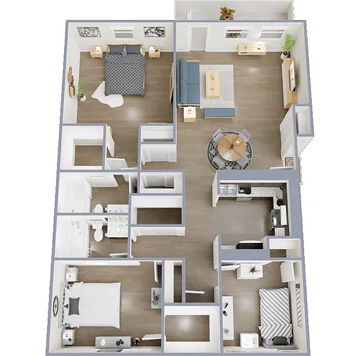 Floor plan 3 Bed 2 Bath
