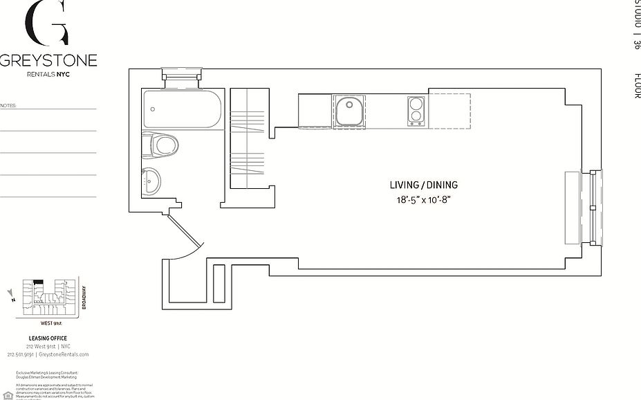 2nd image of 212 W 91st St APT 336